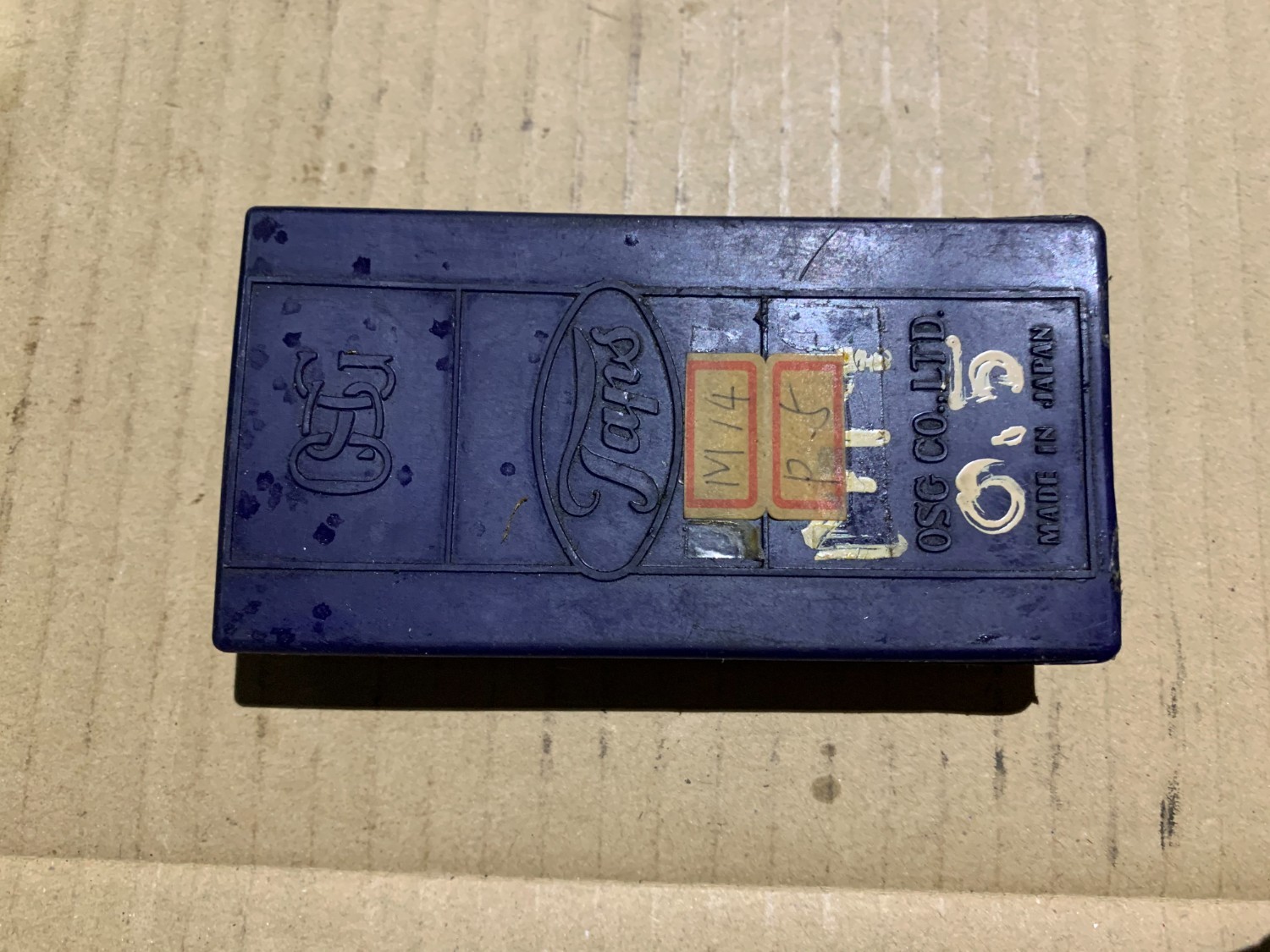 中古タップ  【ハンドタップ】（3本）14M0.5 (SKS2)   OSG オーエスジー