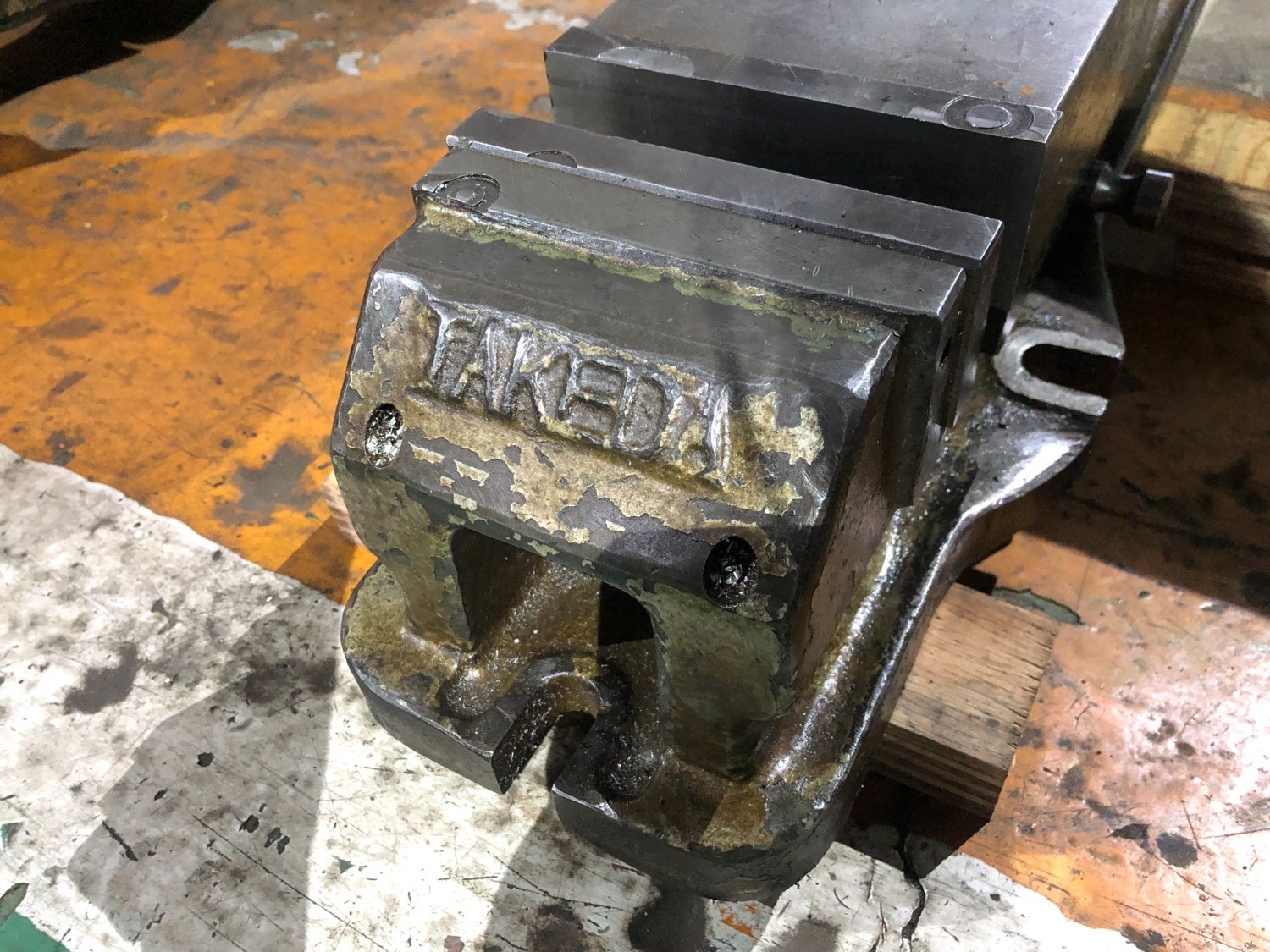 中古Hydraulic vise 油圧バイス TAKEDA