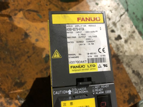 中古お買い得品・1山販売等 【サーボアンプSERVO AMPLIFIER】A06B-6079-H104 FANUC/ファナック