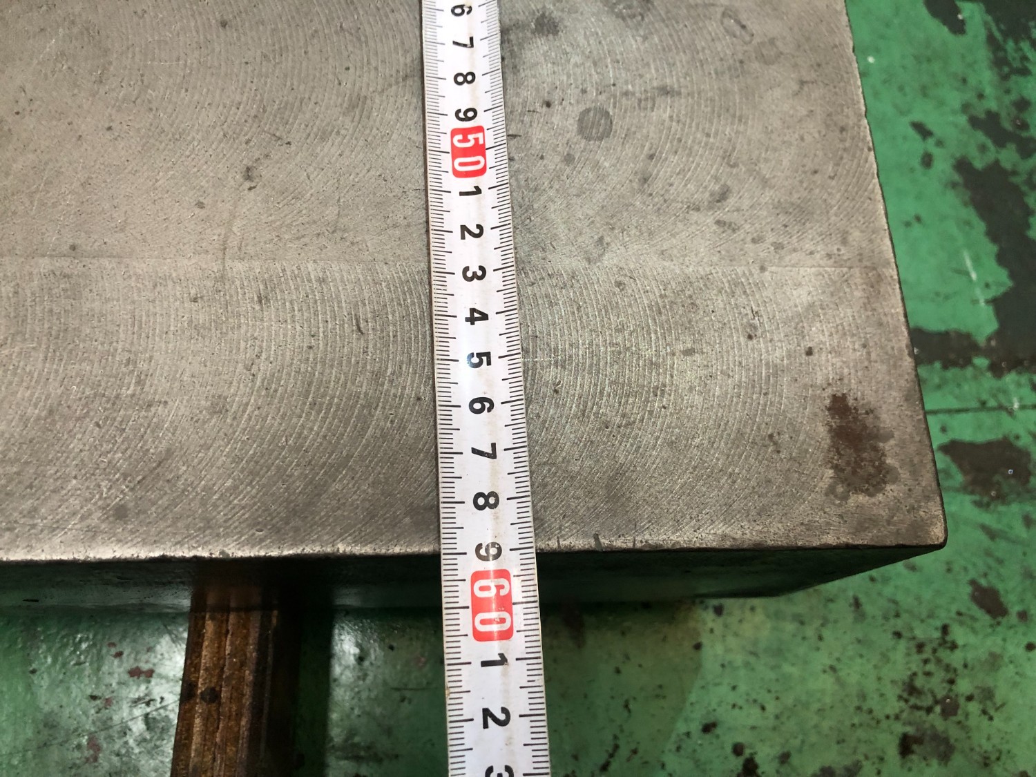 中古Iron surface plate  【鉄定盤】740ｘ590ｘ100ｍｍ　キズ有り 不明