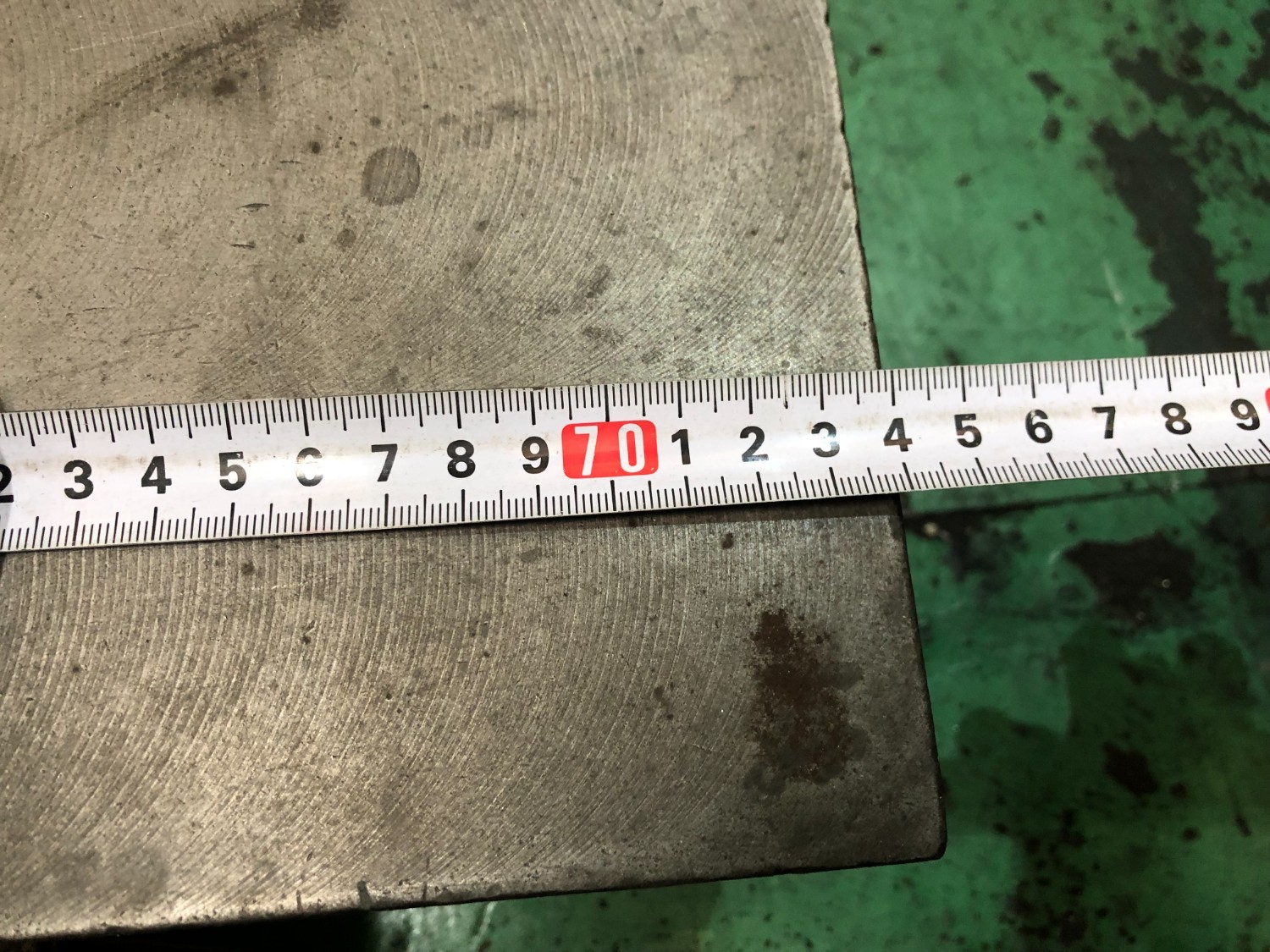 中古Iron surface plate  【鉄定盤】740ｘ590ｘ100ｍｍ　キズ有り 不明