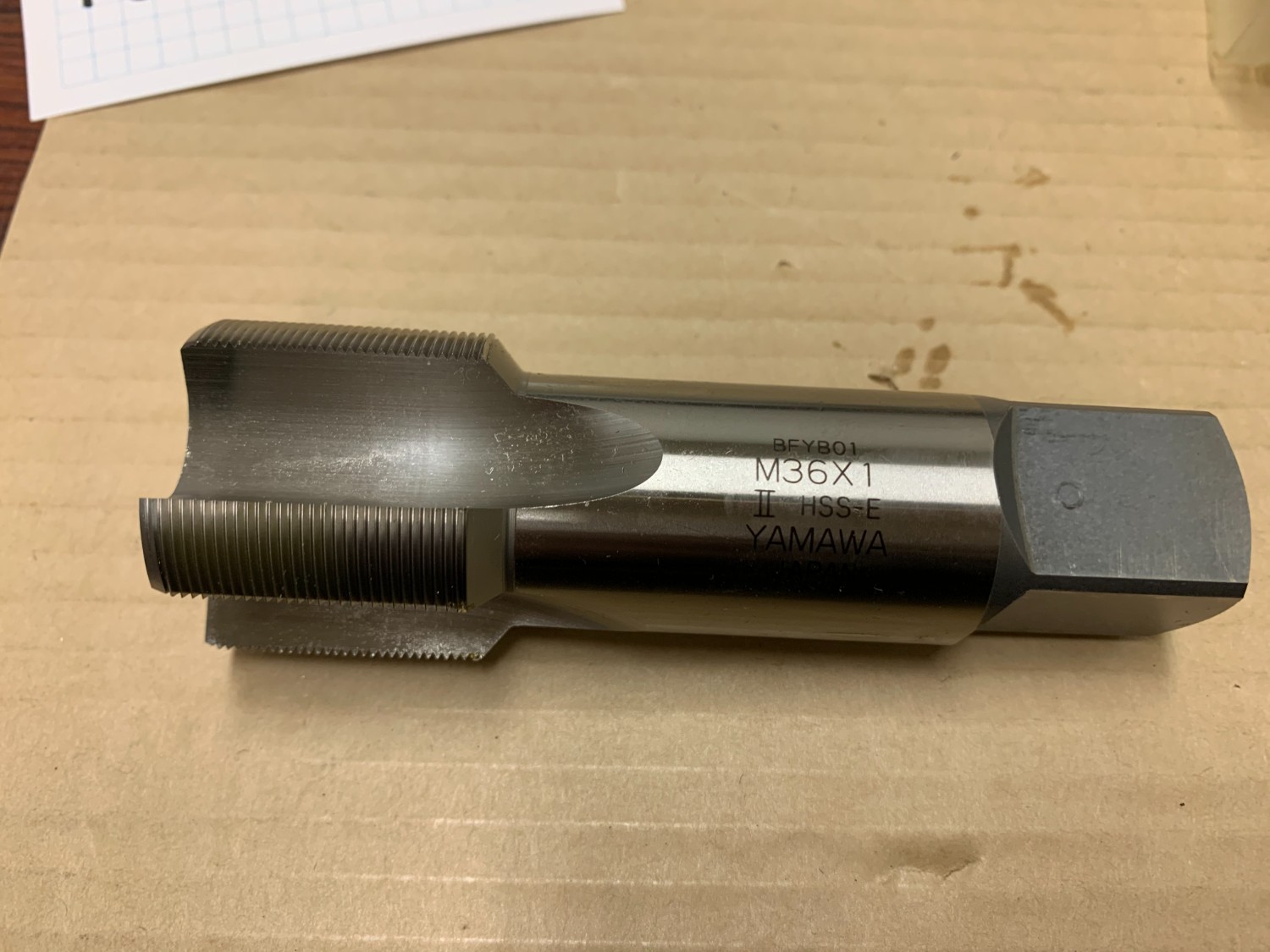 中古タップ 【ハンドタップ】  M36x1 II (HSS-E) ヤマワ/Yamawa