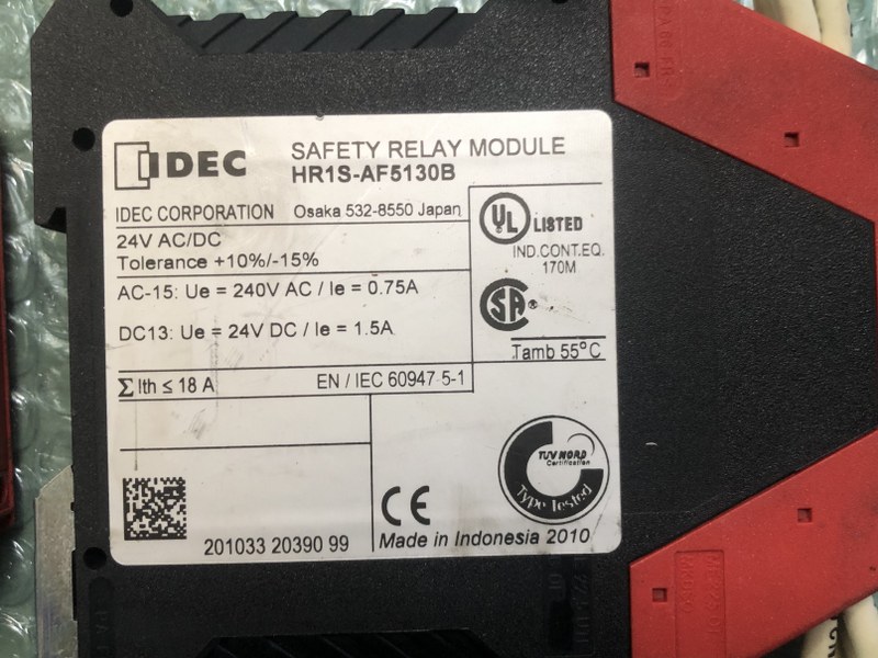 中古Special deals・Set etc 【安全リレーモジュール】HR1S-AF5130B（２個） 和泉電気/IDEC