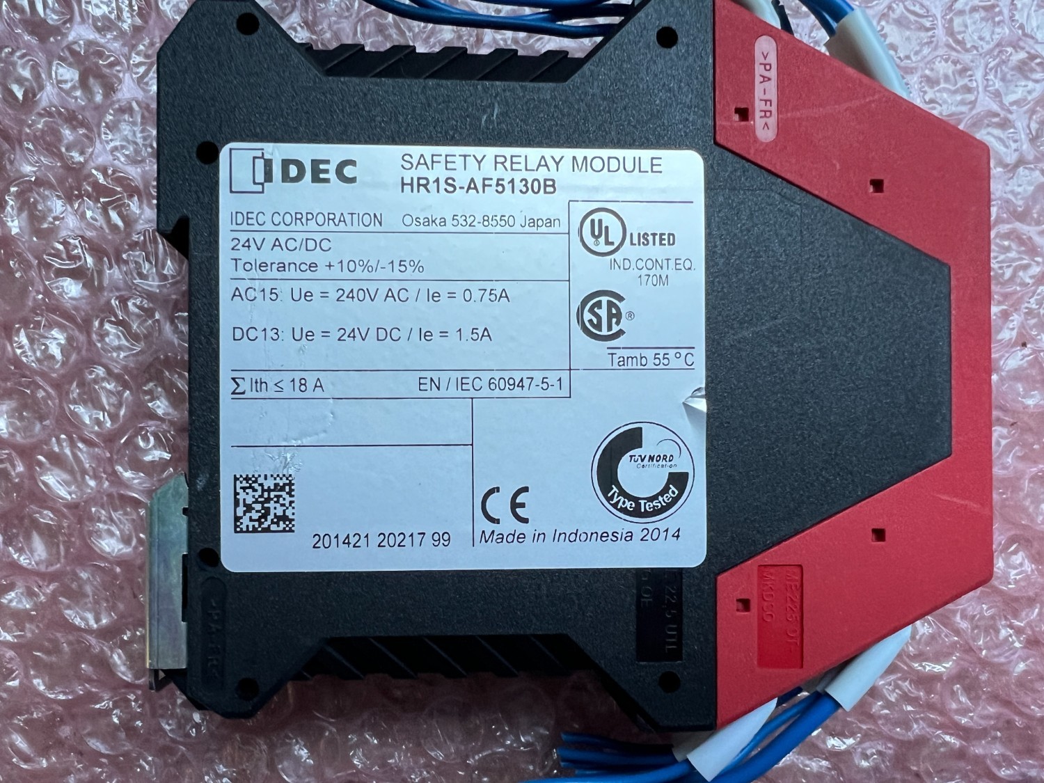 中古その他 【安全リレーモジュール】HR1S-AF5 130B IDEC