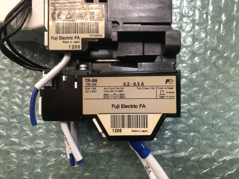 中古お買い得品・1山販売等 【補助継電器/電磁開閉器/標準形サーマルリレー】補助継電器SZ-ZM1/電磁開閉器SC-03/標準形サーマルリレーTR-0N 富士電機/FUJI ELECTRIC