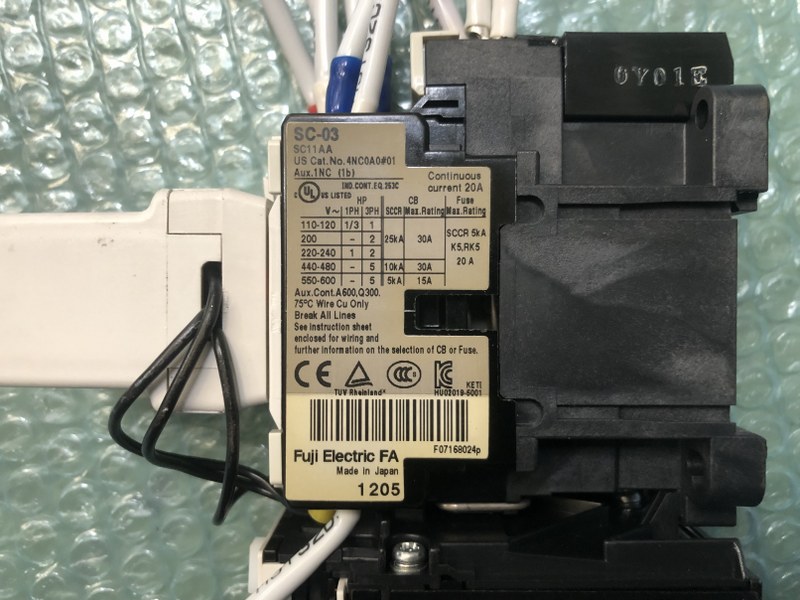 中古お買い得品・1山販売等 【補助継電器/電磁開閉器/標準形サーマルリレー】補助継電器SZ-ZM1/電磁開閉器SC-03/標準形サーマルリレーTR-0N 富士電機/FUJI ELECTRIC