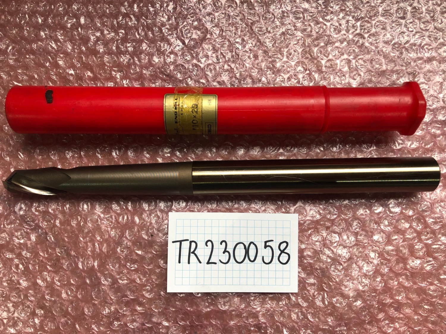 中古End mill(Ball） 【テーパーネックボールエンドミル2枚刃】R10x20 KOBELCO
