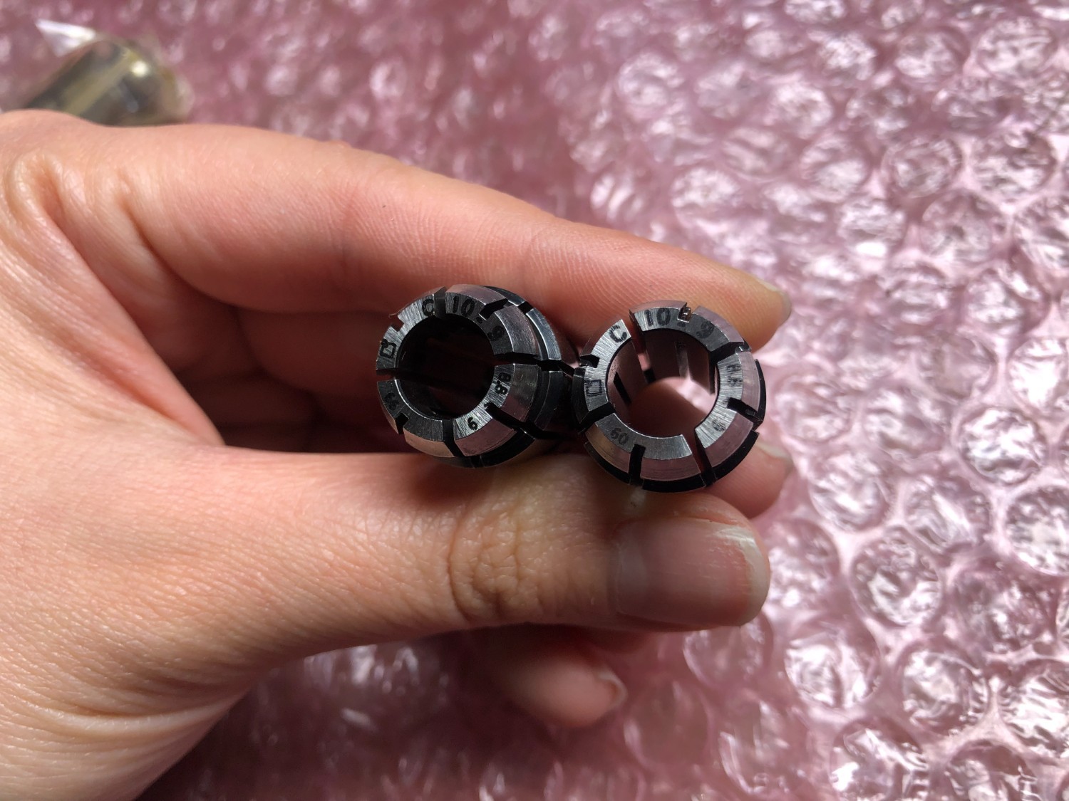 中古Spring collet 【スプリングコレット3個】C10-9(2個),C10-4 MST/溝口