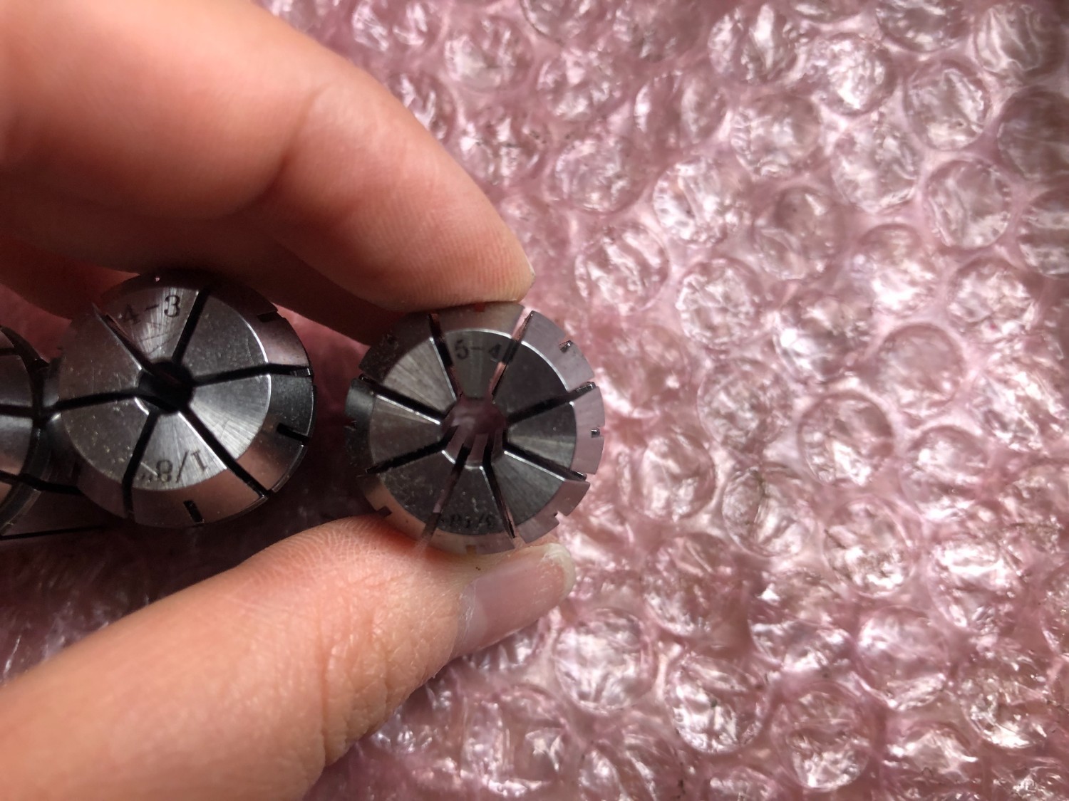 中古Spring collet 【スプリングコレット3個】内径：3-2,4-3,5-4 unknow