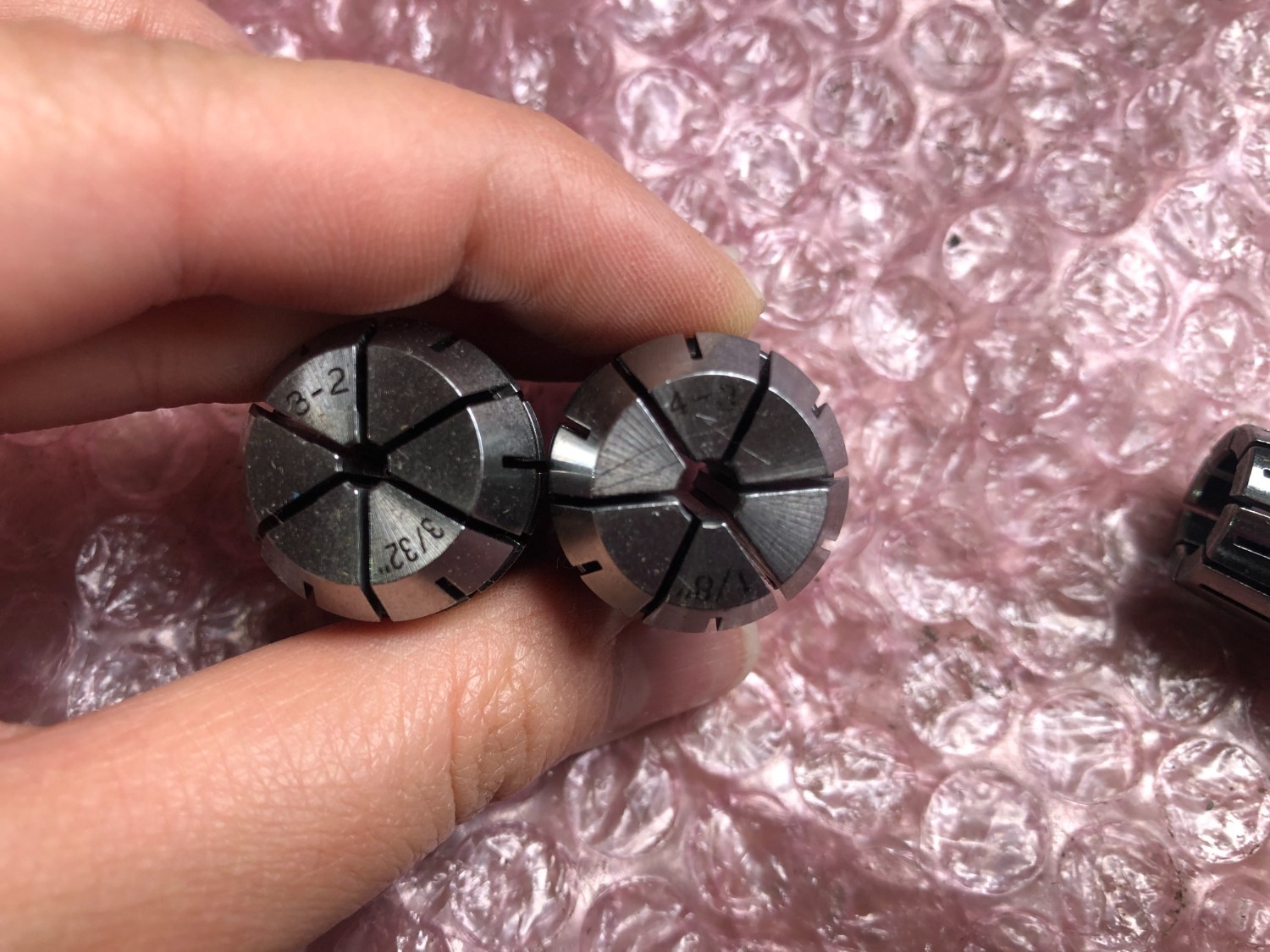 中古Spring collet 【スプリングコレット3個】内径：3-2,4-3,5-4 unknow