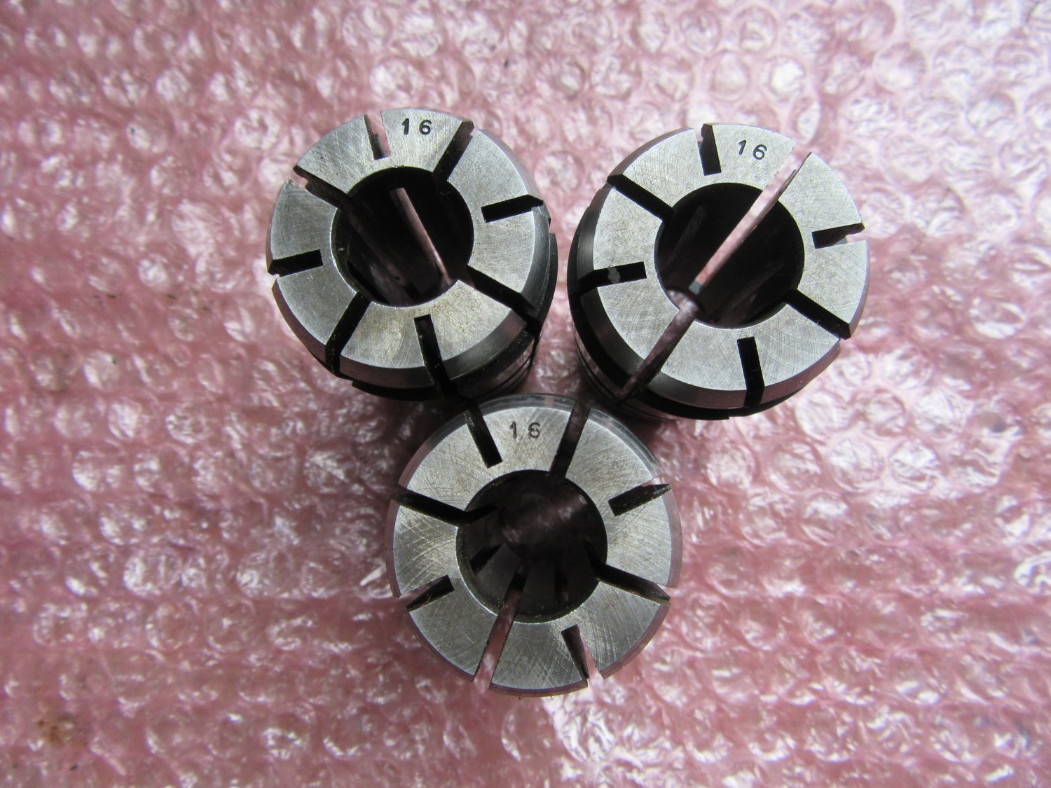 中古Spring collet 【スプリングコレット3個】内径φ16 不明