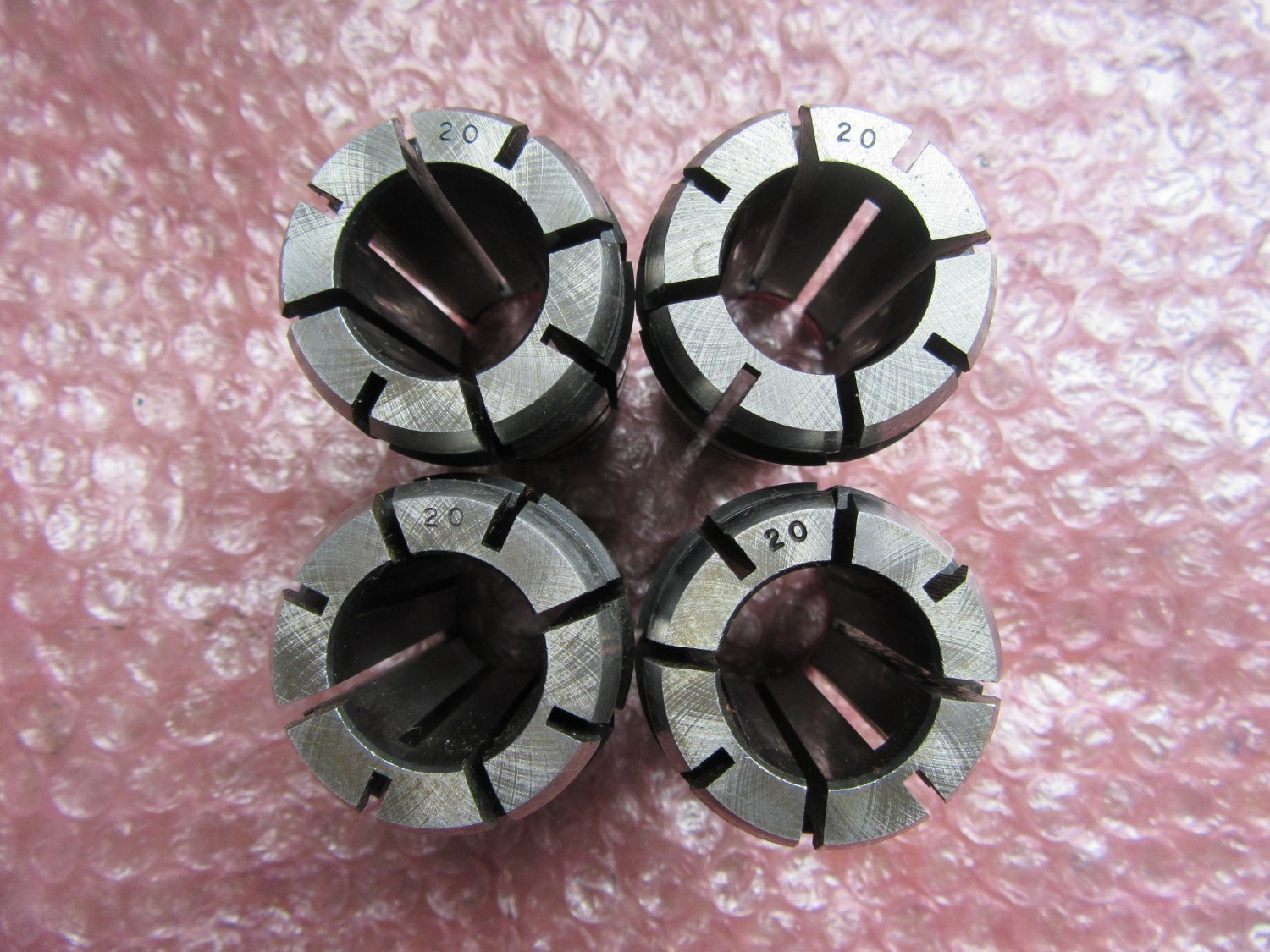 中古Spring collet 【スプリングコレット4個】内径φ20  不明