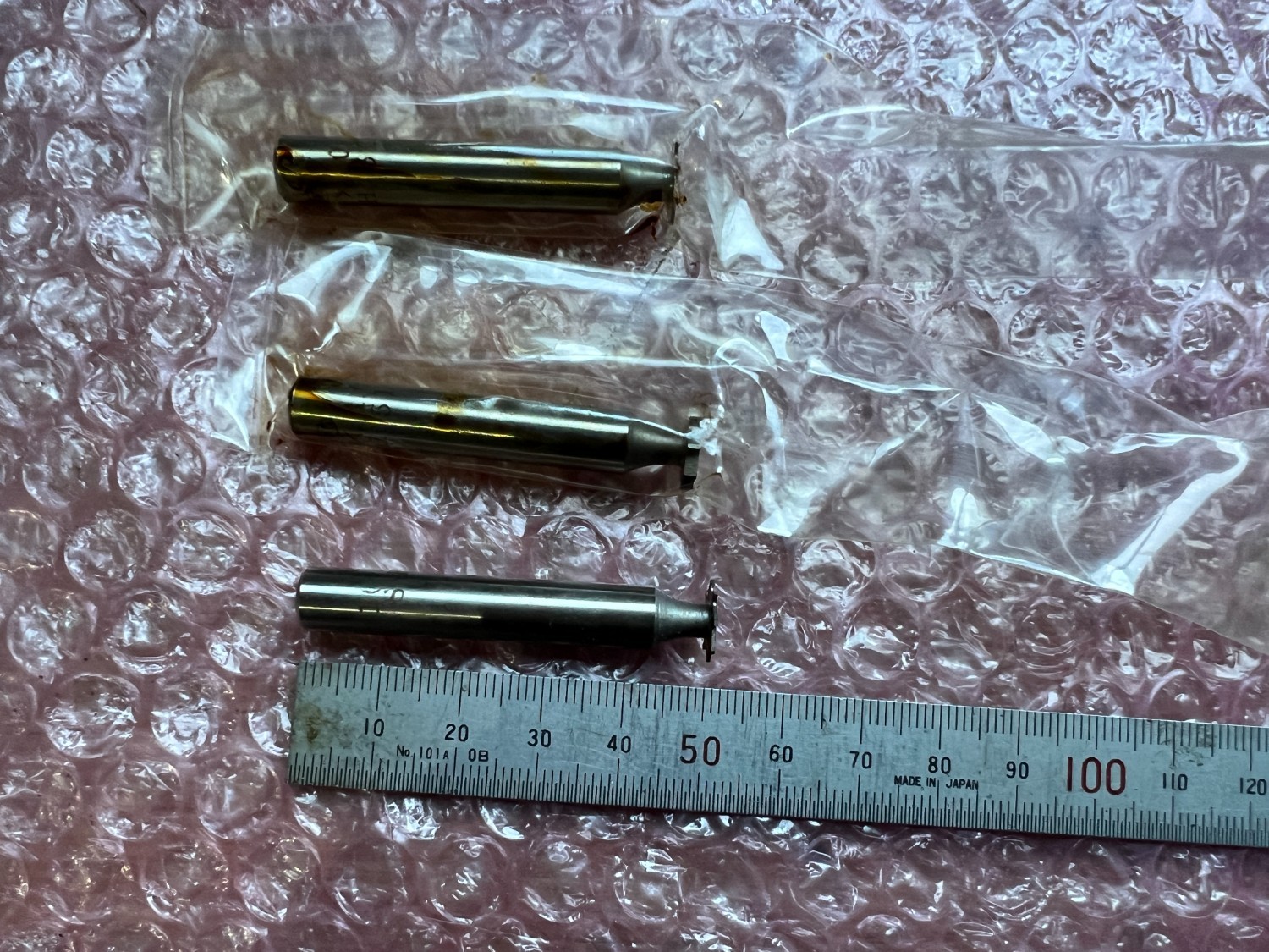 中古その他ねじ切り・ネジ造形工具 【キーシートカッター3個】10x1.6,10x0.5(2個） フクダ精工/Fukuda seiko