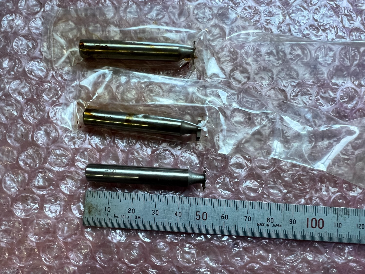 中古Other Screw tools 【キーシートカッター3個】10x1.6,10x0.5(2個） フクダ精工/Fukuda seiko