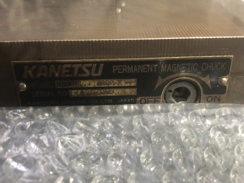 中古永磁チャック 【永磁マグネットチャック】RMWH-2035A カネテック/KANETSU 