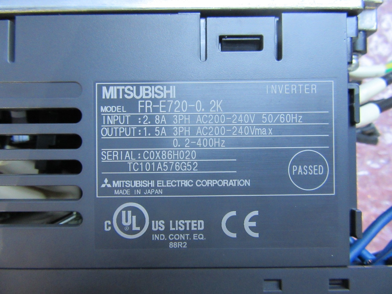 中古その他 【インバーター】FR-E720-0.2K  三菱