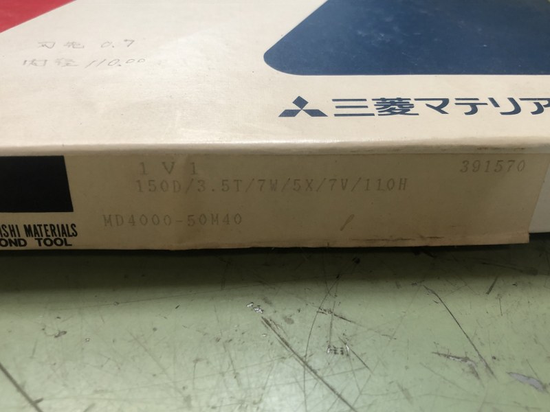 中古Other 【ダイヤモンドホイール】MD4000-50M40　391570 三菱マテリアル / MITSUBISHI