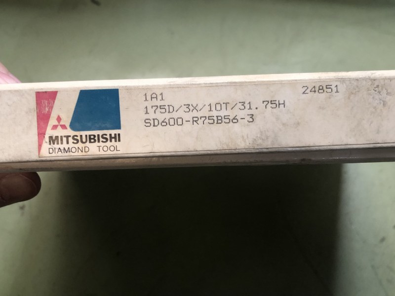 中古その他 【ダイヤモンドホイール】SD600-R75B56-3 三菱マテリアル / MITSUBISHI
