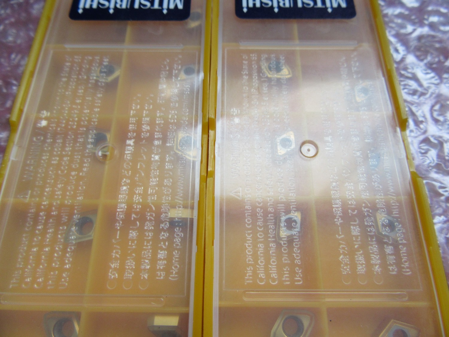 中古Cutting Exchange Chip 【チップ　2個】GPMT060204-U1 UP20M  MITSUBISHI