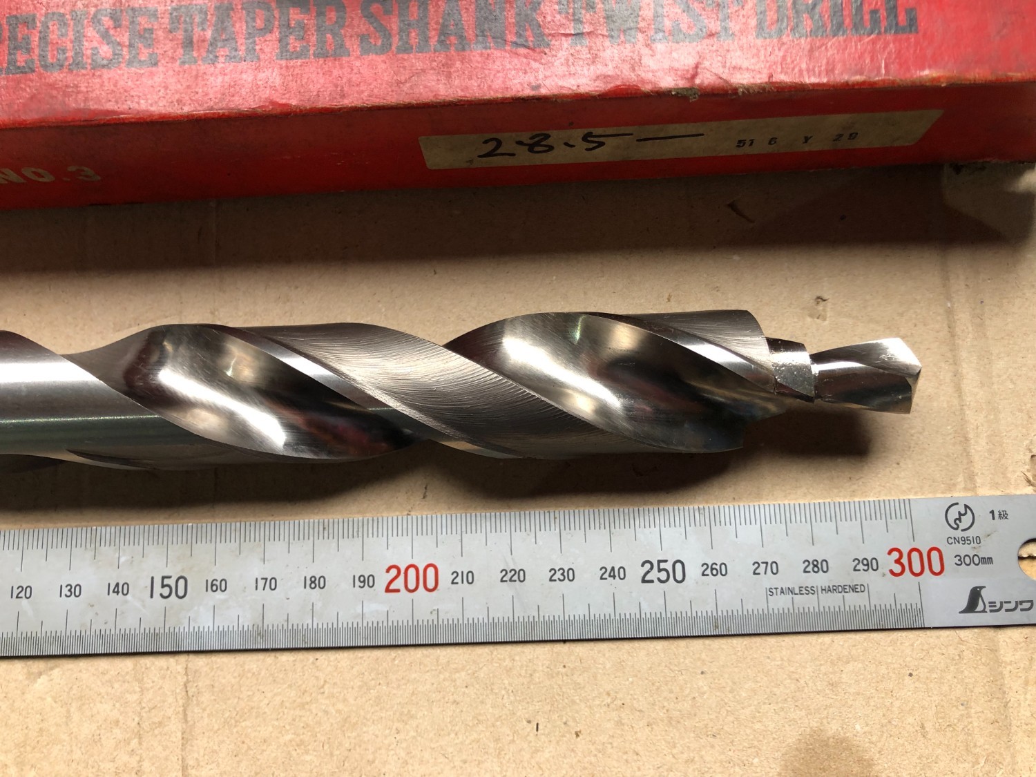 中古Taper shank drills 【テーパシャンクツイストドリル】φ28.5 SKH9 UOZU.MFG