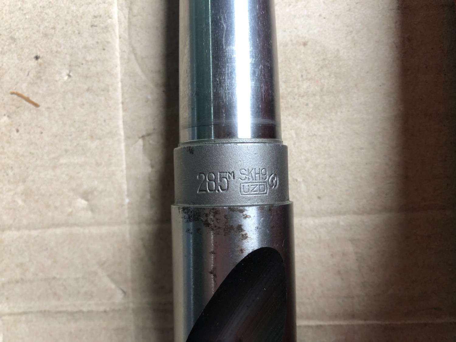中古Taper shank drills 【テーパシャンクツイストドリル】φ28.5 SKH9 UOZU.MFG