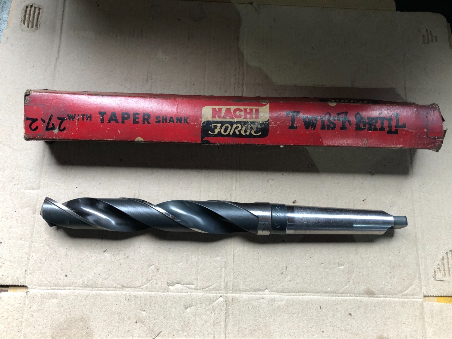 中古Taper shank drills 【テーパシャンクドリル】φ27.2 HSS NACHI FORGE