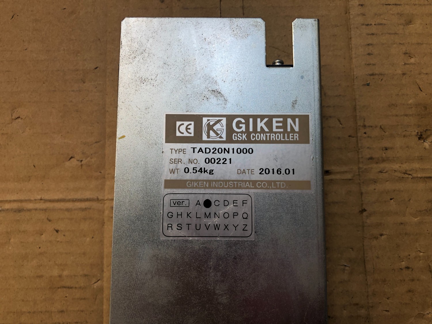 中古Other 【GSKコントローラ】TAD20N1000 GIKEN KOGYO/技研工業