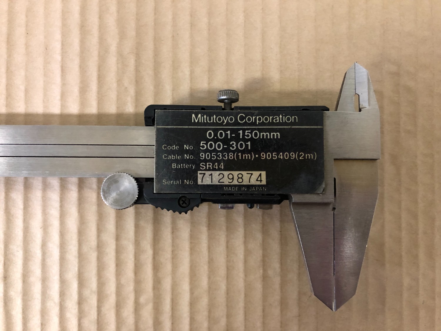 中古Vernier caliper 【デジマチックノギス】NO.500-301(0.01-150mm) ミツトヨ/Mitutoyo