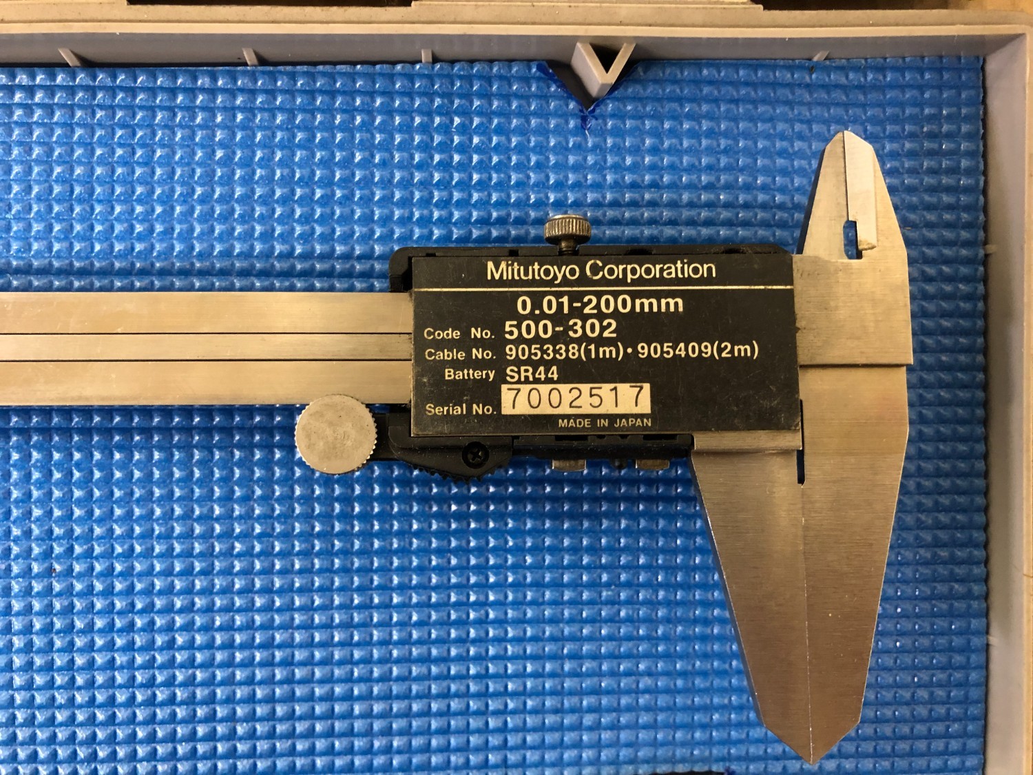 中古Vernier caliper 【デジマチックノギス】NO.500-302(0.01-200mm) ミツトヨ/Mitutoyo