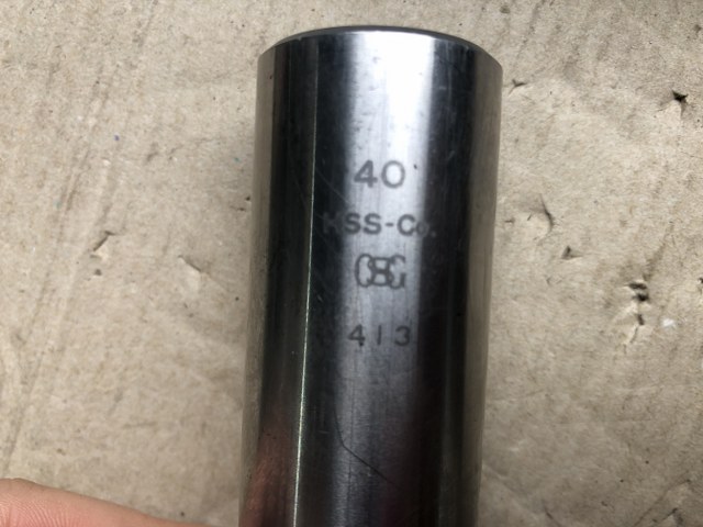 中古エンドミル 【ショートエンドミル4刃】φ40 OSG/ オーエスジー