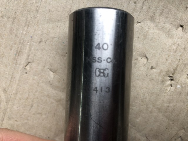 中古End mill 【ショートエンドミル4刃】φ40 OSG/ オーエスジー