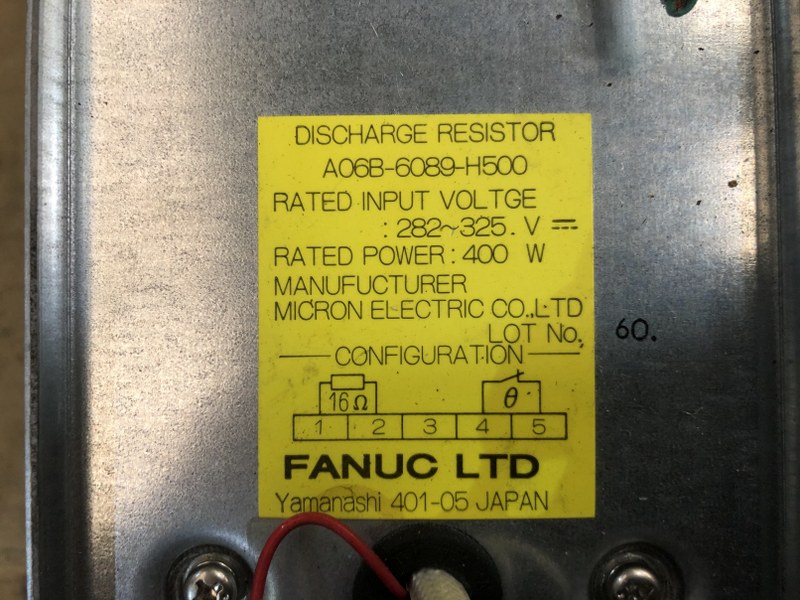 中古Special deals・Set etc 【放電抵抗器】A06B-6089-H55 ファナック/FANUC