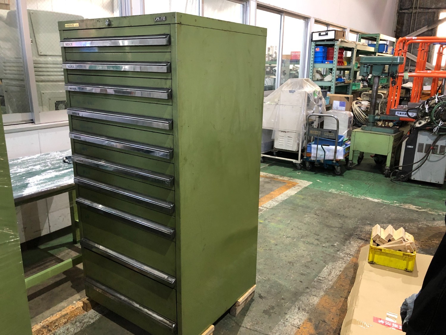 中古Workbench and Surface plates ツールキャビネット(W750xD700xH1505mm) MERIX