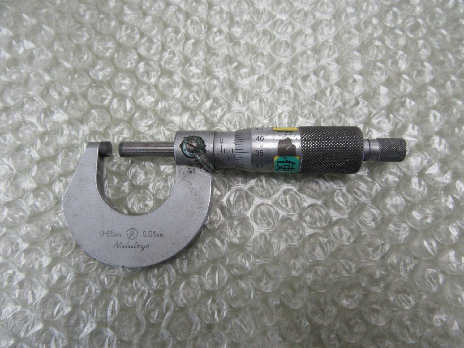 中古Outside micrometer 【外側マイクロメーター】0-25ｍｍ(0.01mm) Mitutoyo