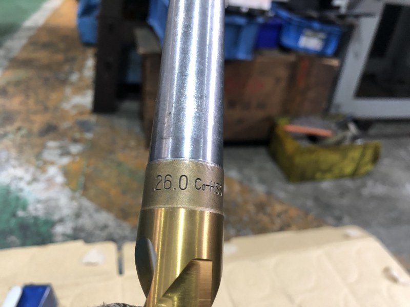 中古Drill [TIN 鉄骨用テーパードリル　]26.0　Co-HSS 三菱/MITSUBISHI