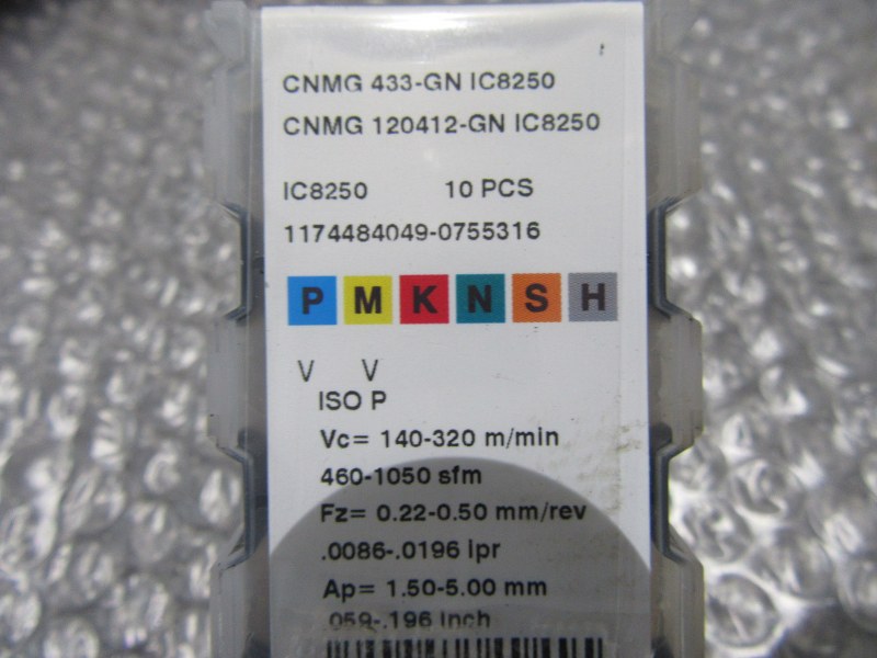 中古インサート（チップ） 【チップ】CNMG433-GNIC8250 イスカル/ISCAR