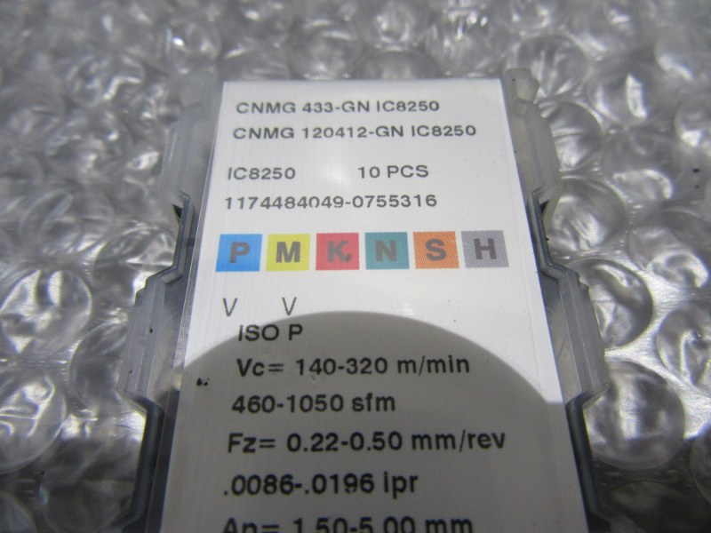 中古インサート（チップ） 【チップ】CNMG433-GNIC8250 イスカル/ISCAR