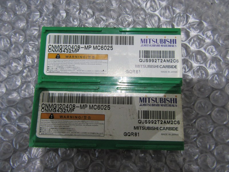 中古インサート（チップ） 【チップ】CNMG120408-MP　CNMG432MP MC6025（２個） 三菱/MITSUBISHI