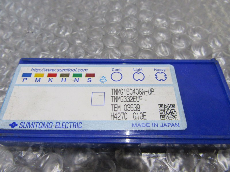 中古インサート（チップ） 【チップ】TNMG332EUP　G10E　TNMG160408N-UP SUMIMOTO ELECTRIC