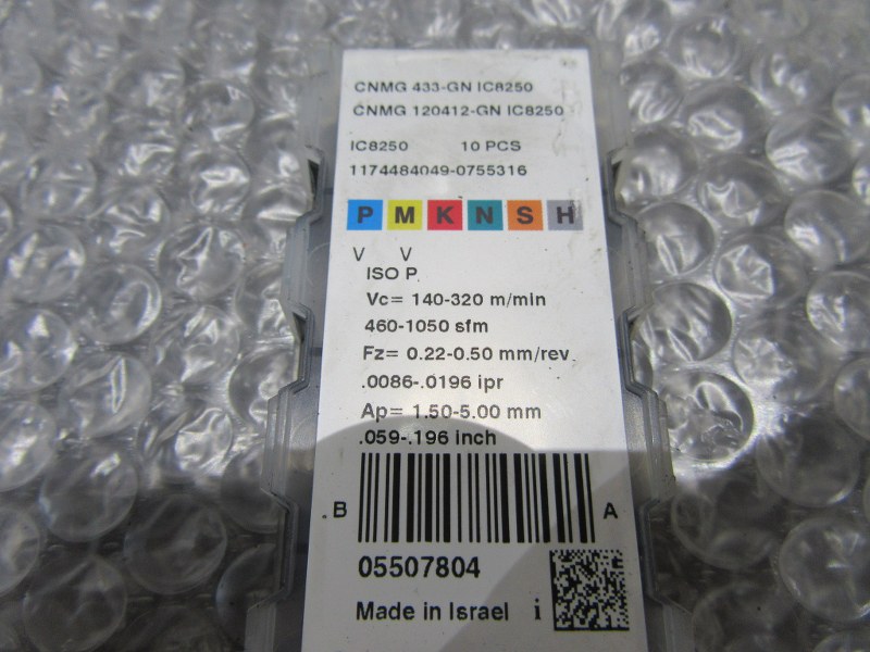 中古Cutting Exchange Chip 【チップ】CNMG433-GNIC8250 イスカル/ISCAR