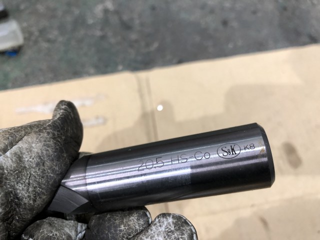 中古End mill 【2枚刃エンドミル】P-VS2T 20.5 S&K