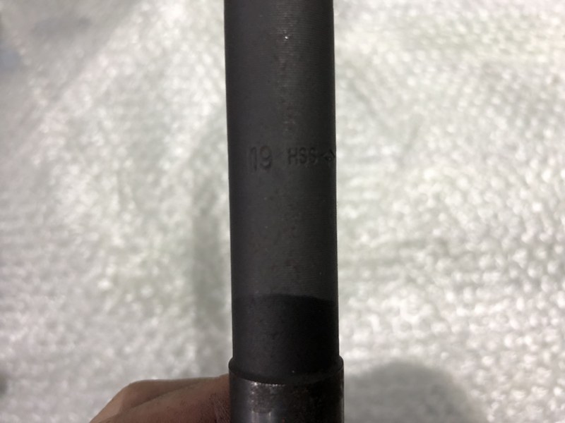 中古Taper shank drills 【テーパーシャンクドリル】φ19　長さ350 Unknown