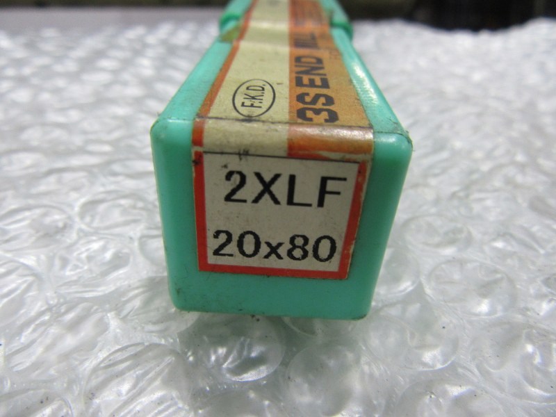 中古End mill(Square) 【3枚刃/スクエア/エンドミル】φ20ｘ80　2XLF　未使用 F.K.D