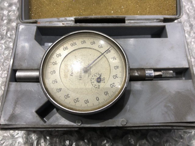 中古Dial gauge(Dial indicator) 【ダイヤルゲージ】0.01mm-10mm ミツトヨ/Mitutoyo