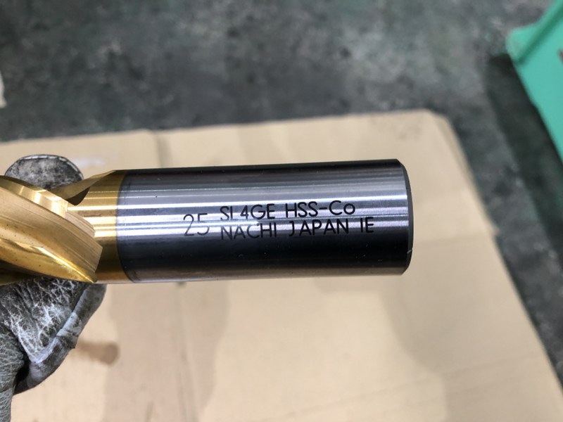 中古End mill(Square) 【4枚刃/スクエア/エンドミル】φ25　SL4GE NACHI/ナチ不二越