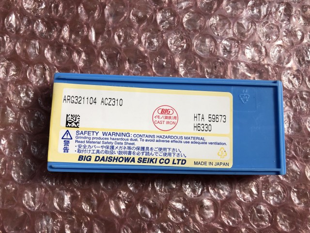 中古インサート（チップ） 【スローアウェイチップ】ARG321104-ACZ310 大昭和精機/BIG DAISHOWA