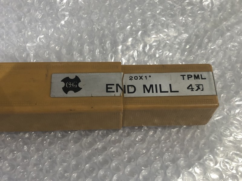 中古End mill(Square) 【4枚刃/スクエア/エンドミル】HSSシリーズ　20x1°　TPML OSG/ オーエスジー