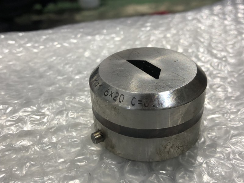 中古Die 「タレパン金型（ダイ）3個」①15.4x15.4　②.14.4x14.4　③6x20/C=0.4 コニック/Conic