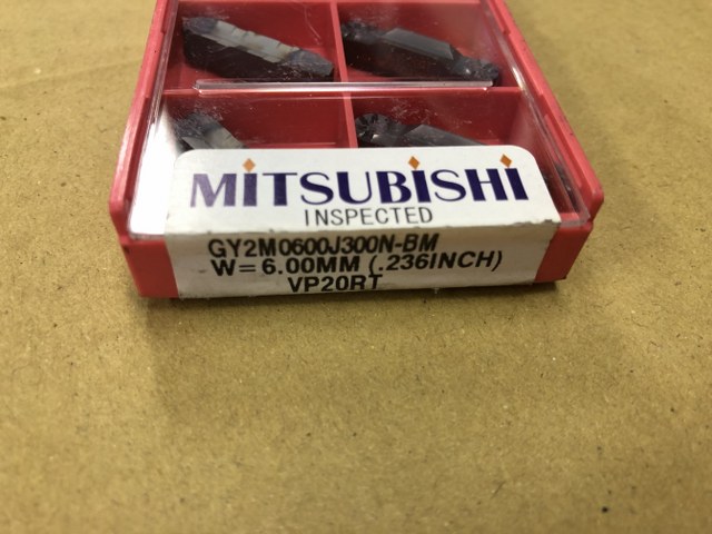 中古Cutting Exchange Chip 【チップ】GY2M0600J300N-BM VP20RT 三菱マテリアル/Mitsubishi Materials