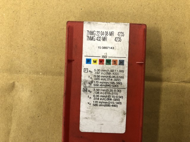 中古Cutting Exchange Chip 【チップ】TNMG2204-08MR-4235 サンドビック/Sandvik